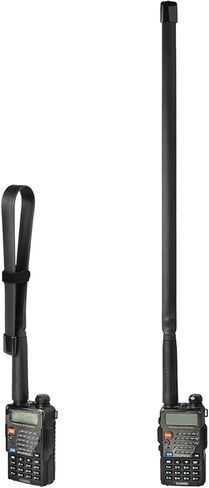 Bingfu Foldable CS Tactical SMA Female Ham Radio Antenna 2-Pack Dual Band VHF UHF 136-520MHz 18.5 inch Antenna for Kenwood Baofeng BF-F8HP UV-5R UV-82 BF-888S GT-3 Ham Two Way Radio Walkie Talkie in Kuwait