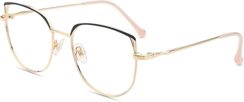 Firmoo Cat Eye Blue Light Blocking Glasses for Women, Metal Lightweight Blue Light Filter Computer Glasses in Saudi Arabia
