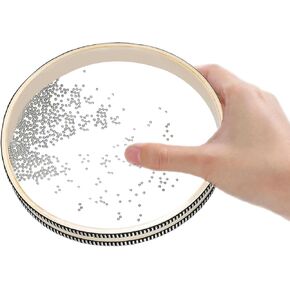 Ocean Drum Sea Drum 8inch- مع قذيفة خشبية صلبة وخرز الموجة- السبر السبر الموسيقي الإيقاع اليدوي للتأمل ، اليوغا المحمولة للوازم المدرسي المنزلي مع حقيبة التخزين in Kuwait