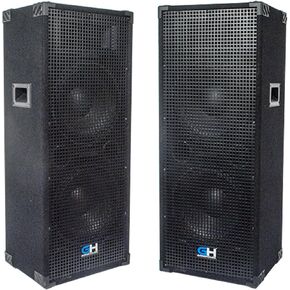 Grindhouse Speakers - GH212L-Pair - Pair of Passive Dual 12 Inch 2-Way PA/DJ Loudspeaker Cabinets - 1250 Watt each Full Range PA/DJ Band Live Sound Speaker in Kuwait