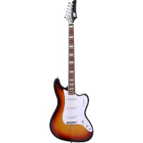 IYV 6 String IYV-IS6-200 Solid Body Baritone-Style Electric Guitar, 3T Sunburst, Right, IS6-200 in Kuwait