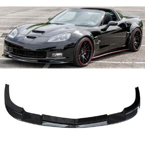 Front Bumper Lip Glossy Black 3Pcs for 2005-2013 Chevy Corvette C6 Base Models Front Bumper Lip Splitter in Kuwait