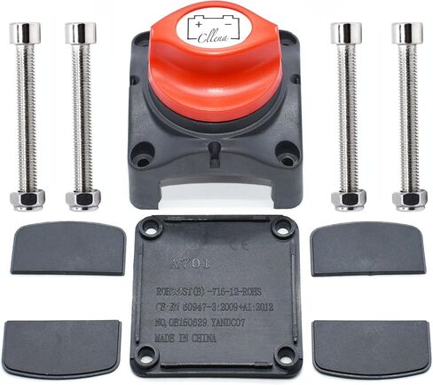 Cllena Kill Switch for Car, Remote Battery Disconnect Switch 12V 240A with Led Voltage Display, Car Battery Kill Switch Anti Theft, Automatic Cut/Shut Off Switch for Auto, RV, ATV, Truck, Boat. in Saudi Arabia