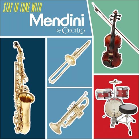 Mendini By Cecilio Bb Standard Trumpet Set for Beginners - Brass Student Trumpet Instrument with Hard Case, 7C Mouthpiece, Valve Oil, Cleaning Cloth, Gloves (Gold) in Kuwait