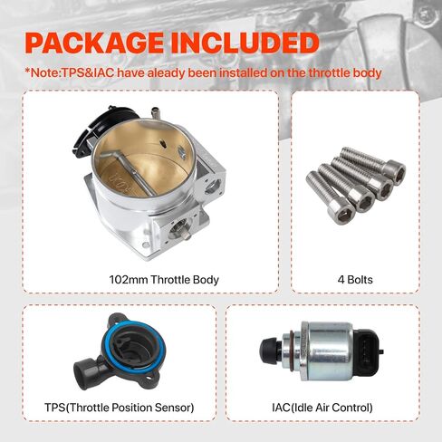 92 ملم تجميع الجسم الخانق مع TPS IAC لـ GM Gen III LS1 LS2 LS3 LS6 LS7 LSX LS Throttle Body 4 مسامير أسود in Kuwait