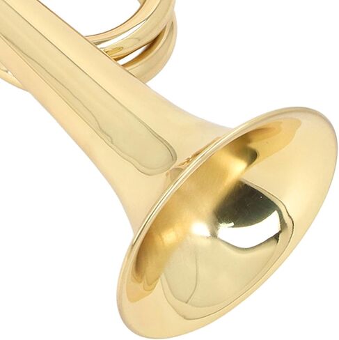 Spanish Bugle, Thickened Brass Lacquer Gold Finish C Key Cavalry Trumpet for Orchestral Performance in Saudi Arabia