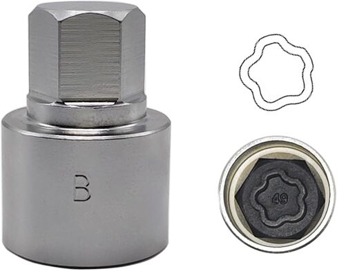 22PCS Wheel Locking Nut Key Kit Compatible with BMW Series, Wheel Lock Nut Socket Adapter Set, Anti-Theft Lug Removal Tool, Anti-Theft Screw Remover Hand Repair Tool in Saudi Arabia