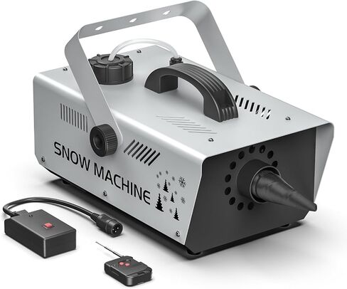 1000W Stage Snow Machines Wireless & Manual Control Snowflake Adjustable Snowflake Size Srtificial Snow Making Machin for Christmas Weddings Party Indoor Outdoor in Kuwait
