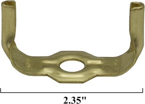 Creative Hobbies® 8 Inch Lamp Harp Kit - Regular Weight, Polished Finish | Harp, Finial and Harp Base Set for Table and Floor Lamps (Gold) in Saudi Arabia