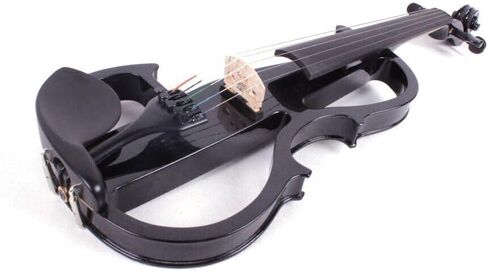 Viola Electric 16 بوصة فيولا الصلبة مع تجهيزات الأبنوس ، وحالات حمل وملحقات مدرجة للمهنيين والمبتدئين والطلاب (أسود) in Kuwait
