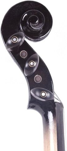 Viola Electric 16 بوصة فيولا الصلبة مع تجهيزات الأبنوس ، وحالات حمل وملحقات مدرجة للمهنيين والمبتدئين والطلاب (أسود) in Kuwait