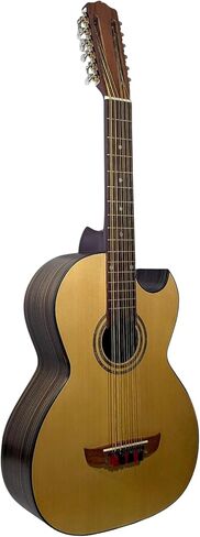 12 String Bajo Sexto, Solid Ebony Wood w/Truss Rod, Made in Mexico - BajoSexto Includes Gig Bag in Saudi Arabia
