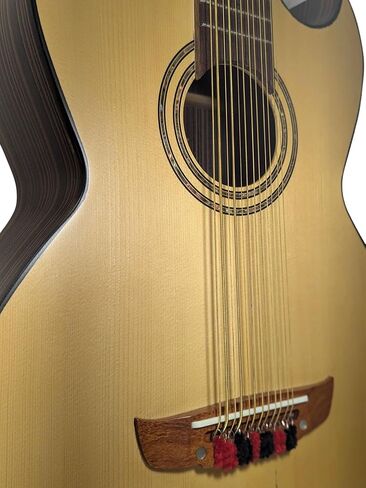 12 String Bajo Sexto, Solid Ebony Wood w/Truss Rod, Made in Mexico - BajoSexto Includes Gig Bag in Saudi Arabia
