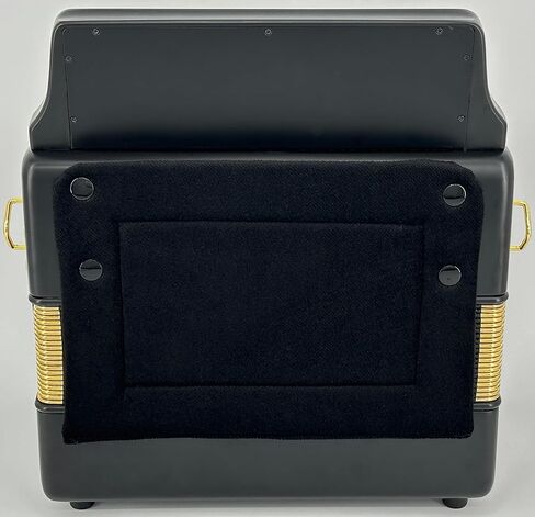 Alacran NAL3412-MX3-BSP-SOL-زر 34 مضغوط ، و 12 جماعة أكورديون باس تشمل الخشب الرقائقي الحقيقي ، والحالة والأشرطة المبطنة in Kuwait