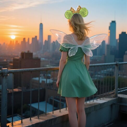 Fairies Mouse Ears Headbands Sequin Bow Mouse Ears for Women Party Decoration Cosplay Costume Dark Green in Saudi Arabia