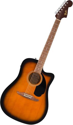 Fender California لاول مرة في Redondo CE Series Acoustic Guitar ، الجيتار المبتدئين ، ضمان لمدة عامين ، يشمل موالفًا مدمجًا ، أسود in Kuwait