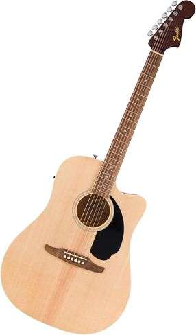 Fender California لاول مرة في Redondo CE Series Acoustic Guitar ، الجيتار المبتدئين ، ضمان لمدة عامين ، يشمل موالفًا مدمجًا ، أسود in Kuwait