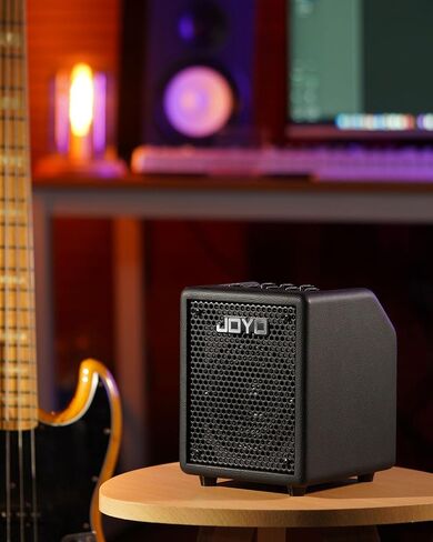 JOYO 30W Bass Amp Portable Combo Amplifier 4" Speaker with Bluetooth 5.1 + OTG Direct Recording | 3-Band EQ + Compressor | Headphone Practice for Bassist Livestream Solo Gigs (Vibe Cube BA-30, Black) in Saudi Arabia