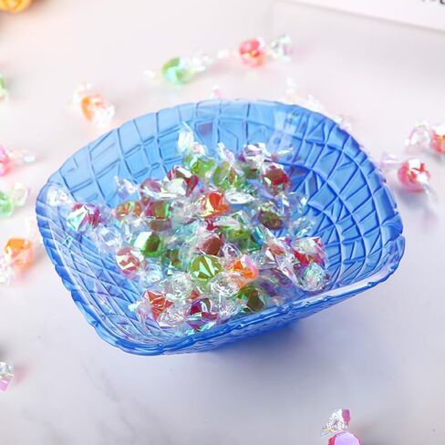 9.8" Glass Fruit Bowl, Candy Dish, Decorative Bowl for Snacks, Salad, Serving Bowl for Kitchen Counter, Pineapple in Saudi Arabia