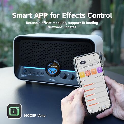 Mooer F15i Guitar Guitar AMP 15W مع تطبيق التأثيرات ، عمر بطارية 6 ساعات ، 55 أمبير طراز 66 أنواع الآثار ، حلقة/طبل/تعديل/تأخير ، لعازف الجيتار وعازف الجيتار in Kuwait