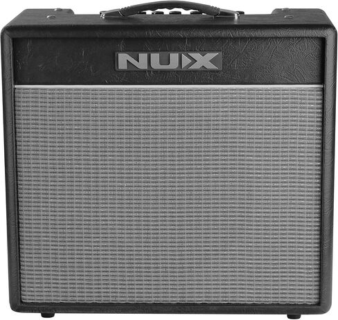 Nux Mighty 40 BT Guitar Amblifier مع Bluetooth | 3 تأثيرات التعديل ، بوابة الضوضاء ، مكتبة مسار الدعم ، الإعدادات المسبقة القابلة للتخصيص ، الميزات الحصرية للتطبيق مع حزمة قماش سلسلة التوقيع in Saudi Arabia