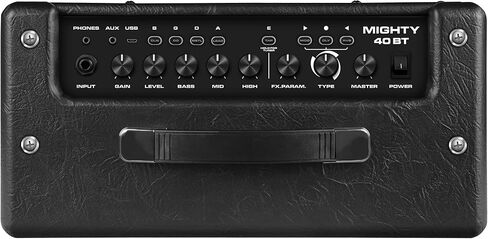 Nux Mighty 40 BT Guitar Amblifier مع Bluetooth | 3 تأثيرات التعديل ، بوابة الضوضاء ، مكتبة مسار الدعم ، الإعدادات المسبقة القابلة للتخصيص ، الميزات الحصرية للتطبيق مع حزمة قماش سلسلة التوقيع in Saudi Arabia