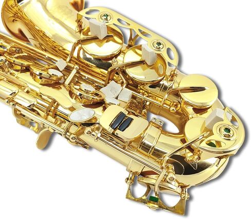 Alto Saxophone E Flat for Adults Student Sax Eb Alto Full Kit With Carrying Sax Case Mouthpiece Straps Reeds Saxophone Beginner Kit in Kuwait