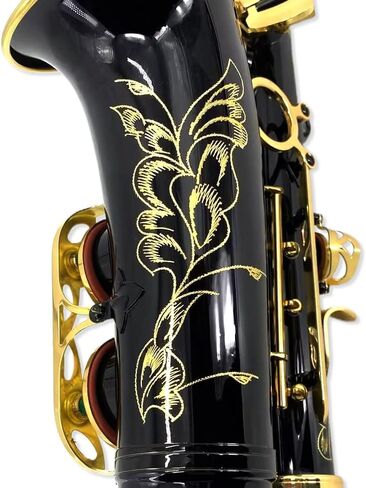 Alto Saxophone E Flat للبالغين طالب Sax eb alto مجموعة كاملة مع حمل ساكس علبة أشرطة لسان حال القصب ساكسفون طقم المبتدئين in Kuwait