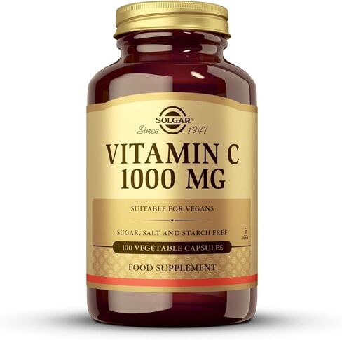 Solgar Vitamin C 1000 mg, 250 Vegetable Capsules - Antioxidant & Immune Support - Overall Health - Healthy Skin & Joints - Bioflavonoids Supplement - Non GMO, Vegan, Gluten No, Kosher - 250 Servings in Saudi Arabia