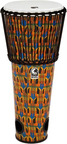 تم ضبط حبل Toca Freestyle 12 "Ashiko Drum - Kente Cloth in Saudi Arabia