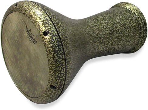 New ! Sombaty Darbuka Drum Gawharet El Fan Metal Doumbek GEF Sombaty (Gold + Remo Fish Skin Head) in Saudi Arabia