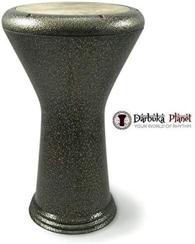 New ! Sombaty Darbuka Drum Gawharet El Fan Metal Doumbek GEF Sombaty (Gold + Remo Fish Skin Head) in Saudi Arabia