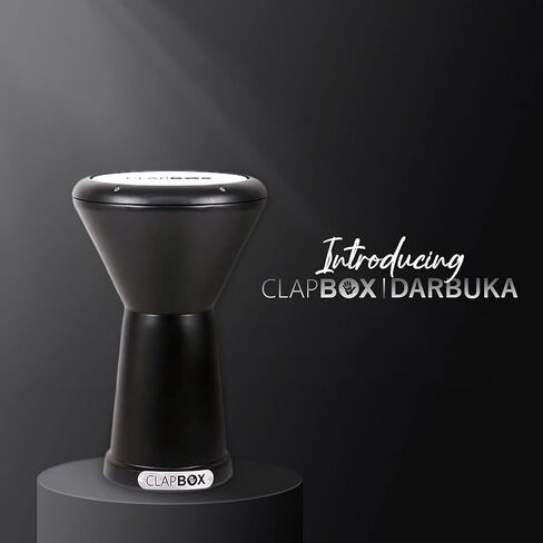 Clapbox Darbuka Hand Drum, A Percussion Instrument good for Beginners or Professionals, NOT MADE IN CHINA, The most reviewed Hand Drums brand Worldwide (Black) in Kuwait