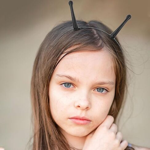 HOMSFOU Alien Antenna Headband - Plastic Ant Horns Party Headdress, Space Theme Costume Hair Tie for Adults and Children in Saudi Arabia