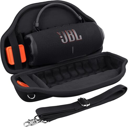CO2CEA CASE لـ JBL Charge 6 مكبر صوت بلوتوث محمول مقاوم للماء ، علبة سفر صلبة مع حزام كتف قابل للفصل (العلبة السوداء) in Kuwait