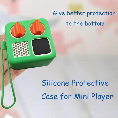 Silicone Shell Cover Case for Yoto Mini Player, Silicone Protective Sleeve Case Compatible with Mini Bluetooth Speaker (Silicone Case Only, Machine not Included) (Green) in Saudi Arabia