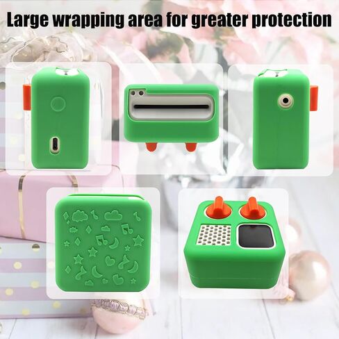 Silicone Shell Cover Case for Yoto Mini Player, Silicone Protective Sleeve Case Compatible with Mini Bluetooth Speaker (Silicone Case Only, Machine not Included) (Green) in Saudi Arabia