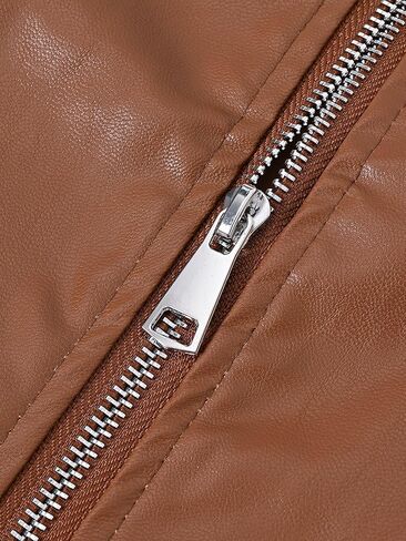 Men's Biker Motorcycle Faux Leather Vest Sleeveless Jacket in Saudi Arabia