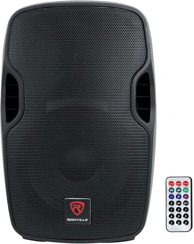 Rockville BPA12 600W 12 "مكبر الصوت النشط النشط DJ PA ، Bluetooth ، USB/SD ، راديو FM ، LCD ، قابلة للتركيب ، قابلة للطي - مثالية للأحداث والعروض in Saudi Arabia
