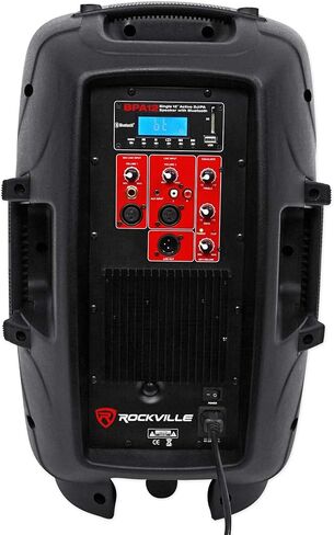 Rockville BPA12 600W 12 "مكبر الصوت النشط النشط DJ PA ، Bluetooth ، USB/SD ، راديو FM ، LCD ، قابلة للتركيب ، قابلة للطي - مثالية للأحداث والعروض in Saudi Arabia