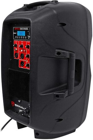 Rockville BPA12 600W 12 "مكبر الصوت النشط النشط DJ PA ، Bluetooth ، USB/SD ، راديو FM ، LCD ، قابلة للتركيب ، قابلة للطي - مثالية للأحداث والعروض in Saudi Arabia