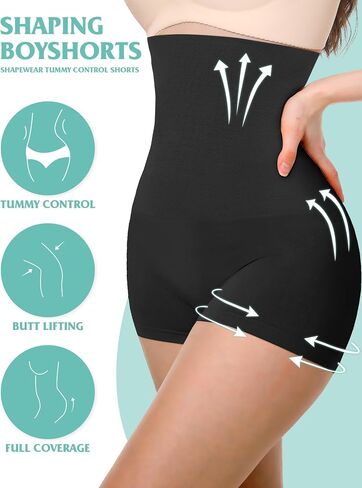 Tummy Control Shapewear, High Waisted Shapewear Shorts Body Shaper for Women Seamless Butt Lifting Thigh Slimmer in Saudi Arabia