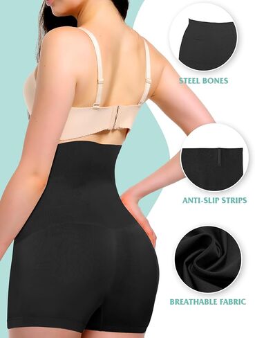 Tummy Control Shapewear, High Waisted Shapewear Shorts Body Shaper for Women Seamless Butt Lifting Thigh Slimmer in Saudi Arabia