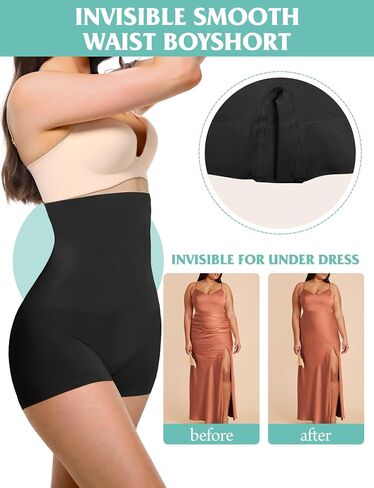 Tummy Control Shapewear, High Waisted Shapewear Shorts Body Shaper for Women Seamless Butt Lifting Thigh Slimmer in Saudi Arabia