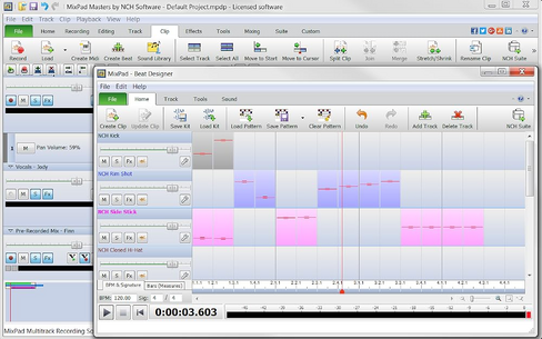 برنامج تسجيل MixPad Multitrack لخلط الصوت وإنتاج الموسيقى [تنزيل] in Kuwait