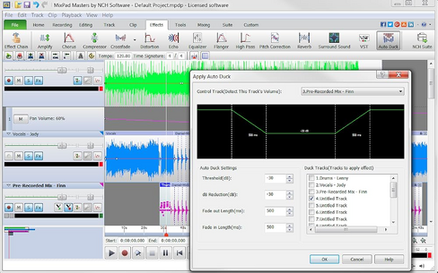 برنامج تسجيل MixPad Multitrack لخلط الصوت وإنتاج الموسيقى [تنزيل] in Kuwait