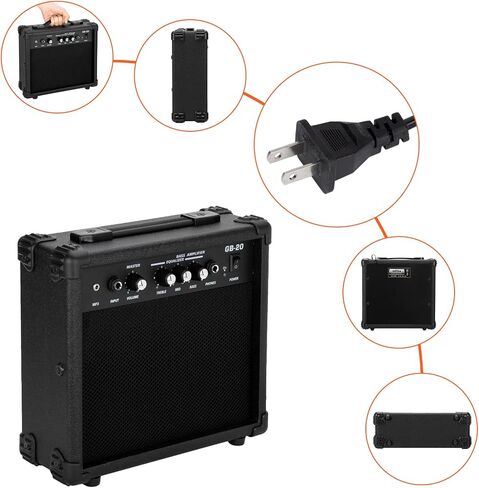 Ktaxon Burning Fire Design Design lectral Kit ، 36 بوصة HSH Pickup Electric Guitar Guitar Guitar مع مكبر للصوت ، لوحة أصابع خشب الورد ، مفتاح بيك آب 5 طرق (أسود) in Kuwait