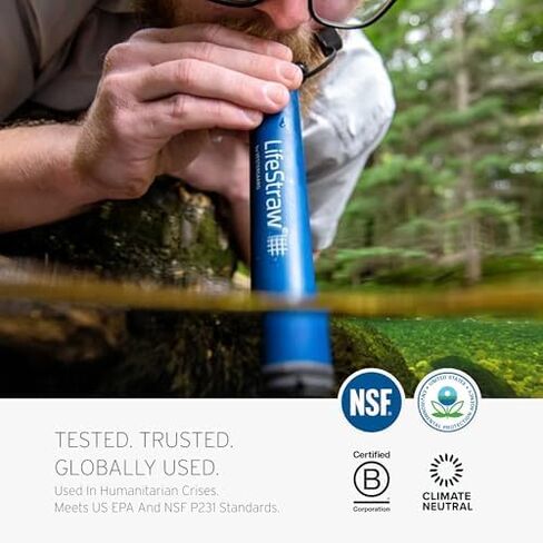 مرشح المياه الشخصي LifeStraw للمشي لمسافات طويلة والتخييم والسفر والتأهب للطوارئ in Saudi Arabia
