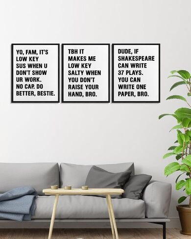Rainbow Wall Decor for Girls Room, Boho Pink Kids Wall Art Posters for Toddler Room Nursery Playroom, Toddler Girl Bedroom Decor Aesthetic, 8x10 Inches Set of 3 Unframed in Saudi Arabia
