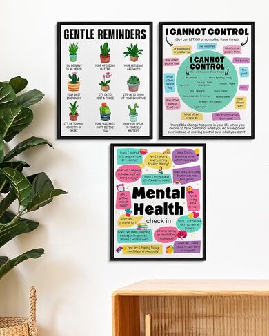 Rainbow Wall Decor for Girls Room, Boho Pink Kids Wall Art Posters for Toddler Room Nursery Playroom, Toddler Girl Bedroom Decor Aesthetic, 8x10 Inches Set of 3 Unframed in Saudi Arabia